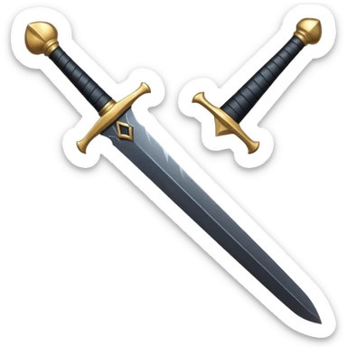 black sword sticker