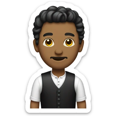 Hombre con vestido  sticker