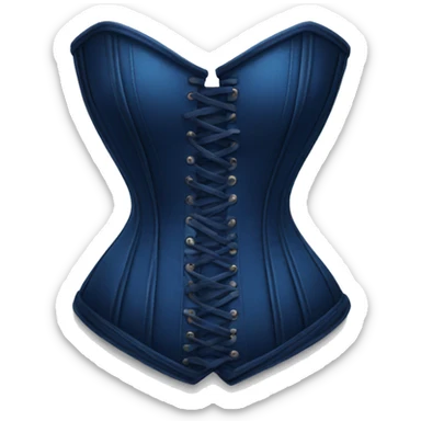 Dark blue corset sticker