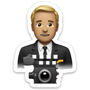 Shot at director action sticker