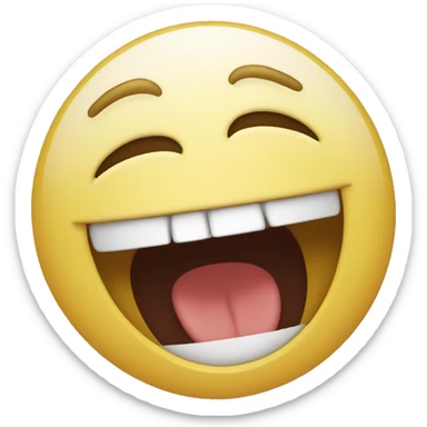 Laughing crying sticker