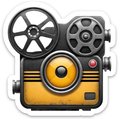 Grunge Film logo sticker