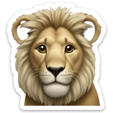 Lion with a koala head sticker
