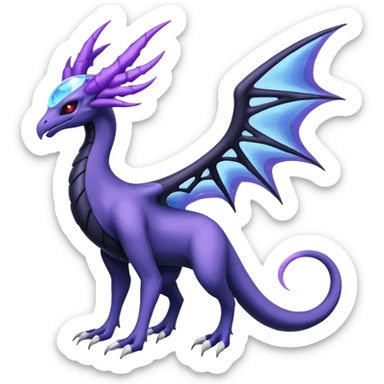Lunala-Darkrai-Palkia-Fakémon-hybrid-creature (full body)  sticker