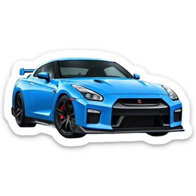 GTR blue  sticker