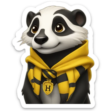 Hufflepuff badger hogwarts sticker