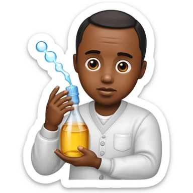 Diddy with baby oil sticker