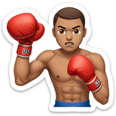 one boxer dodging a punch sticker