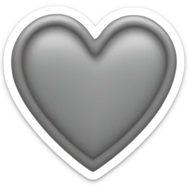  Heart grey sticker