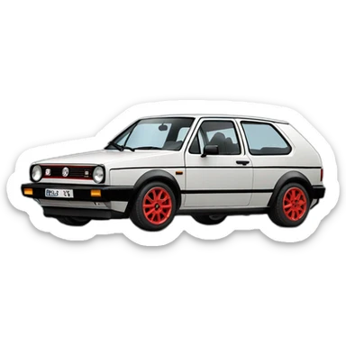 Vw golf mk2 gti 16v sticker