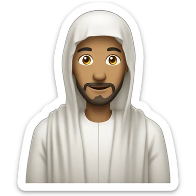 personne qui prie en islam sticker