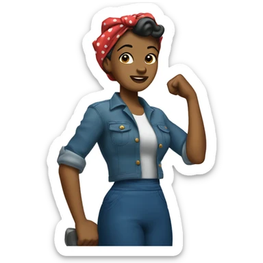 Rosie the Riveter sticker