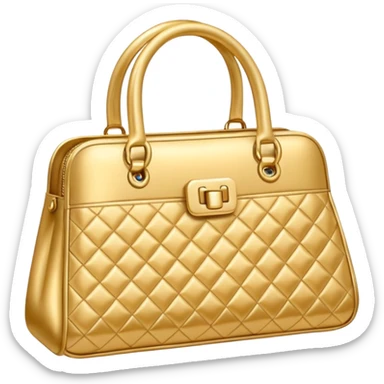 golden fashion bag sticker