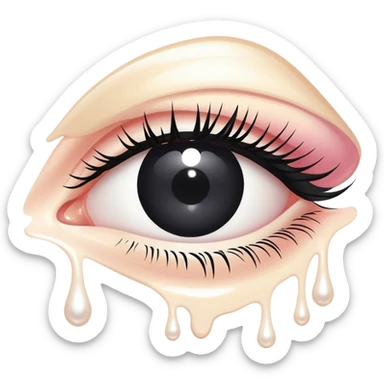 Sisley black rose eye fluid sticker