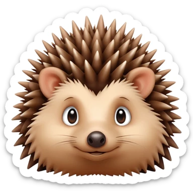 Small cute hedgehog  sticker