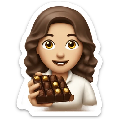 Fat Dubai eating dubai chocolate sticker