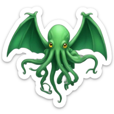 cthulhu full body flying sticker