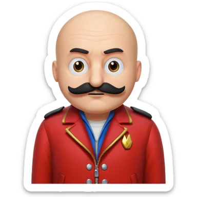 Dr. Robotnik from the Sonic the Hedgehog movie sticker