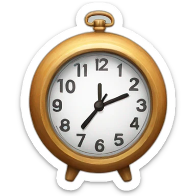 fired clock sticker