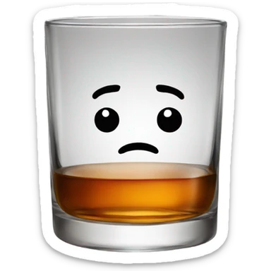 Whiskey glass sticker