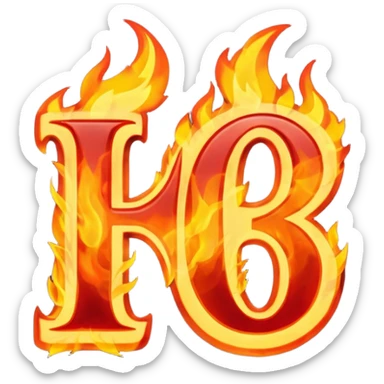Can you make a banner that says PYRO in gothic letters, the letters should also be on fire  sticker
