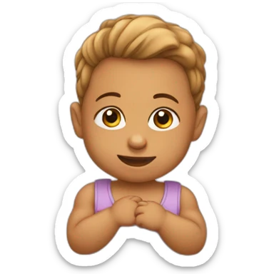 Bébé qui fait ses besoins sticker