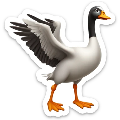 Silly goose sticker