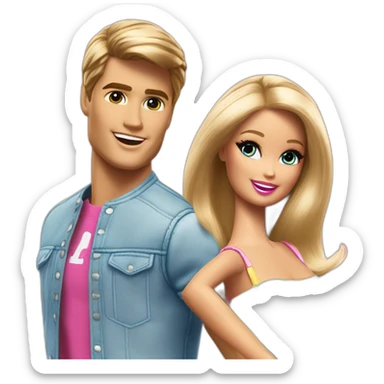 barbie et ken danse la macarena sticker