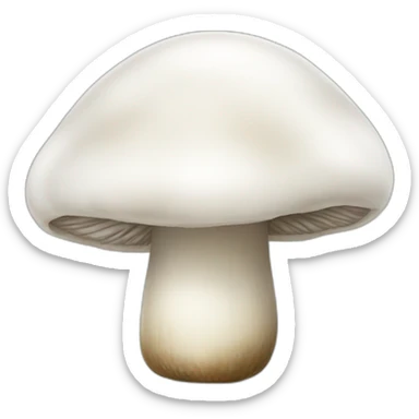white button mushroom sticker