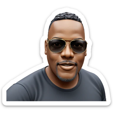 cool guy with sunglasses sticker