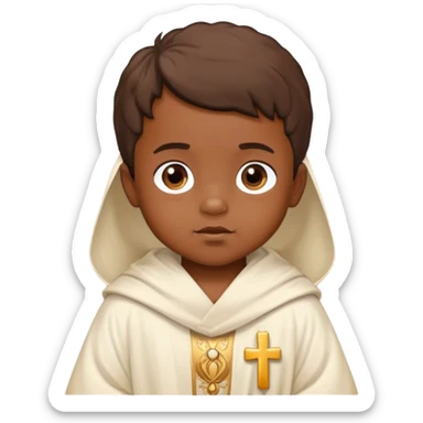 toddler boy with saint robe  sticker