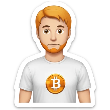 bitcoin man sticker