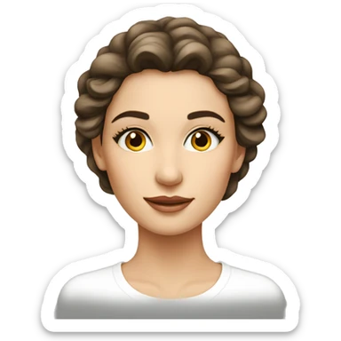 beautifu woman face, european face sticker