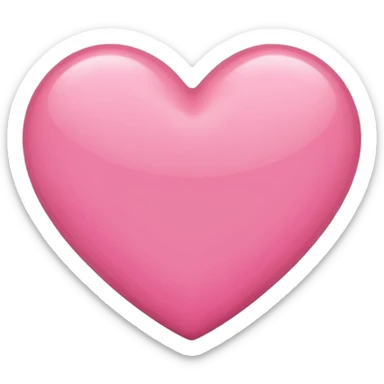 pink heart iPhone emoji style sticker