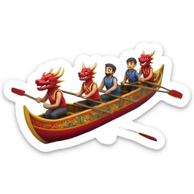 Dragon boat sticker