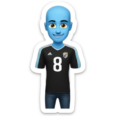 Megamind in NUFC T-shirt sticker