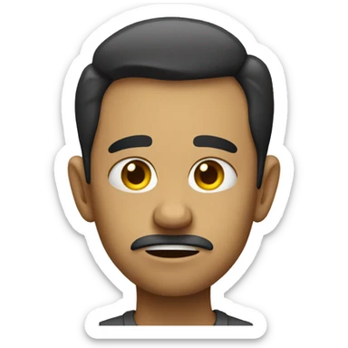 extremely unhappy sticker