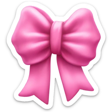 A pretty pink bow that’s very croquette ￼ sticker