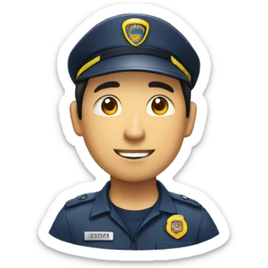 asian male 911 dispatcher sticker