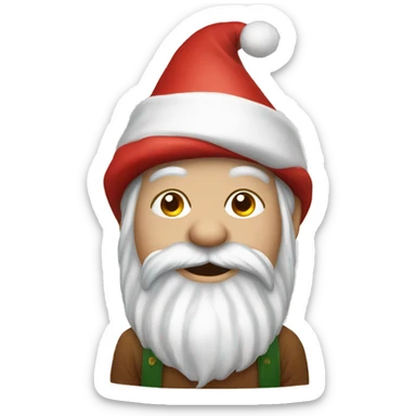 Christmas gnome sticker