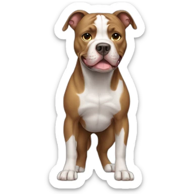 Pitbull Dog Full Body sticker