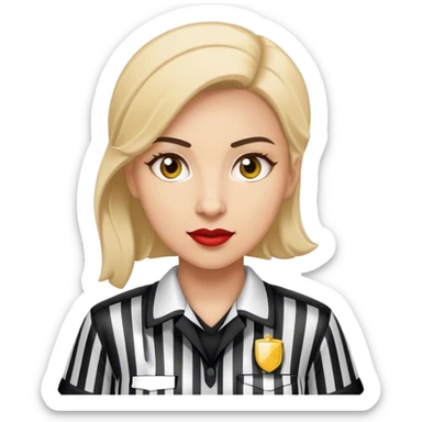 Female referee sticker