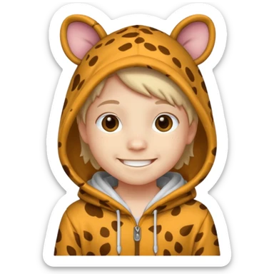 Animal Hoodie Kid sticker
