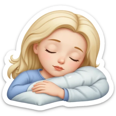 Chica dormida  sticker