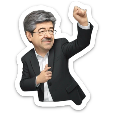 Jean Luc Mélenchon qui fait un dab sticker