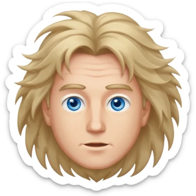 blown mond man sticker