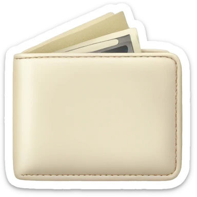 cream Wallet sticker