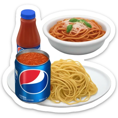 Pepsi and spaghetti  sticker