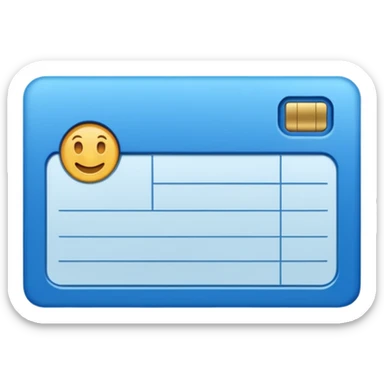 Library card
 sticker