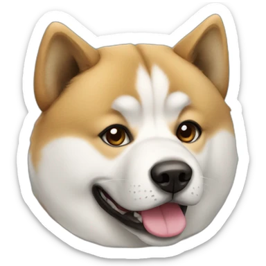 Akita dog sticker